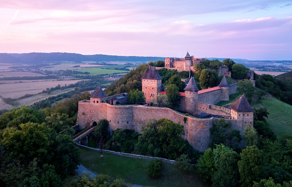 Parkovací systém u hradu Helfštýn