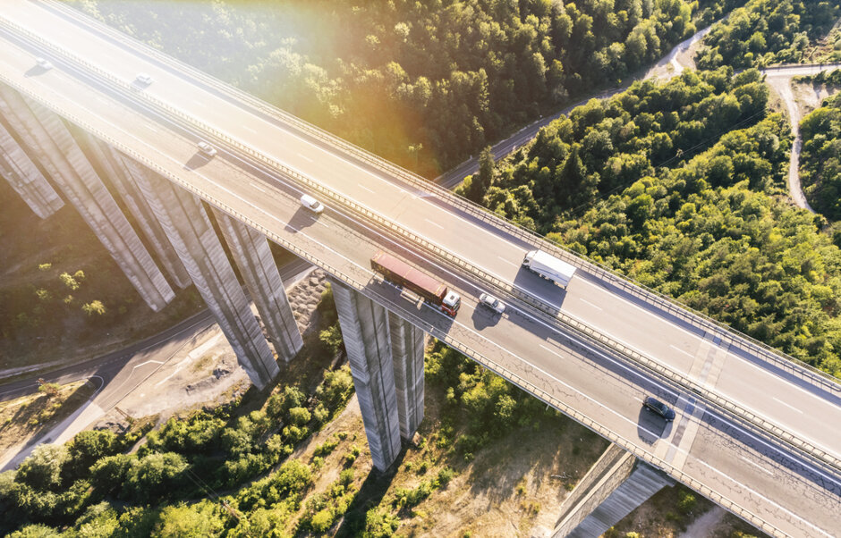 Traffic data for motorways and major roads